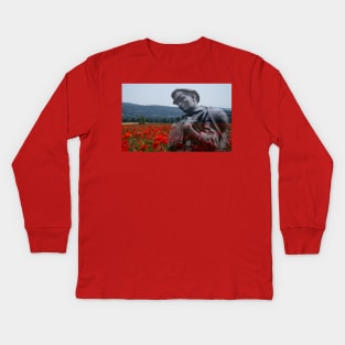 soldier Remembrance Day art Kids Long Sleeve T-Shirt